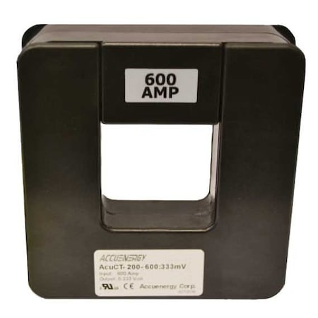 Accuenergy Split Core Current Transformer, 2 X 2in, 1200 A:333 Mv AcuCT-200-1200:333
